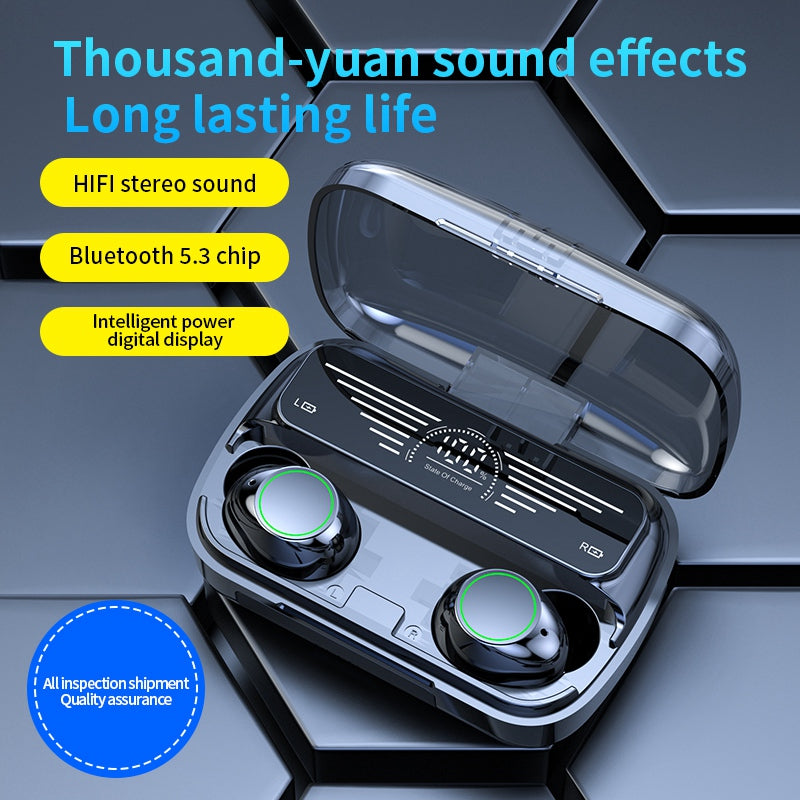 BQ10 Bluetooth 5.3 Headset TWS In-Ear Headphones Intelligent Digital Display Touch Wireless Earbuds BQ10 Bluetooth 5.3 Headset TWS In-Ear Headphones Intelligent Digital Display Touch Wireless Earbuds